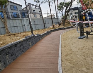 쌍용15공원(소담공원) 리모델링사업 조경공사 관급자재(흙콘크리트포장)