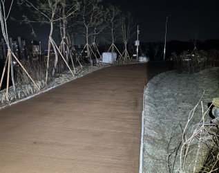 병천2공원 조성공사 관급자재(경화흙포장)